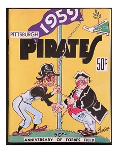 1959 Pittsburgh Pirates Official MLB Baseball Yearbook Vintage Forbes Field 50th - Picture 1 of 4