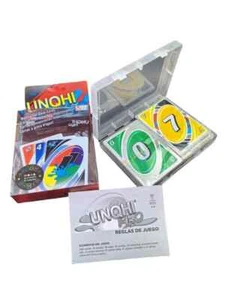 Card Game UNO H2O Splash Waterproof Clear PVC No 1 Family Fun Playing Card Game - Picture 1 of 4