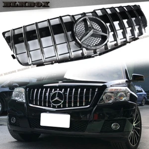 FOR BZ X204 GLK GT CHROME GLOSS BLACK GRILLE 2008 2009 2010 2011 2012 - Picture 1 of 4