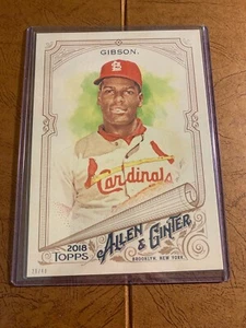 BOB GIBSON 2018 Topps Allen & Ginter 5x7 159 s# 26/49 - Picture 1 of 3