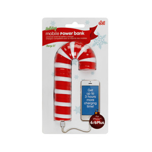 dci Mobile Power Bank Candy Cane for iPhone iPad External Battery x 2 NEW