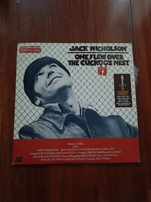 One Flew Over the Cuckoo's Nest LaserDisc~Jack Nicholson~5 Academy Award Winner Foto 1 de 3