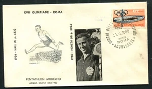 ITALY 1960 OLYMPICS GAMES ROMA - c.  GOLD MEDAL MODERN PENTATHLON NEMETH (G1170 - Picture 1 of 2