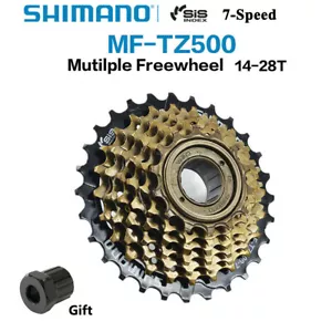 Shimano MF-TZ500 7Speed Mountain Bike Bicycle Freewheel Index-Screw On 14-28T - Picture 1 of 6