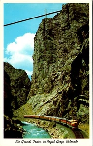 Cartolina Rio Grande Treno nella Gola Reale Colorado - Foto 1 di 2