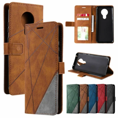 For Nokia 2.4 3.4 5.4 5.3 Magnetic Leather Flip Wallet Flip Case Cover Red Blue - Image 1 of 4