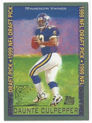 2002 Topps Gallery Heritage #GH-DC Daunte Culpepper - Minnesota Vikings  - Image 1 of 2
