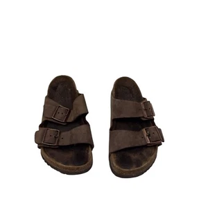Birkenstock Arizona 38 Plantilla Suave Cuero Hippy Festival Relax Sandalias Zapatos - Imagen 1 de 3