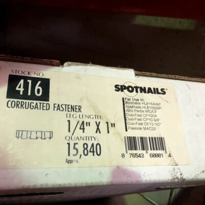 416 1/4" Corrugated Fasteners to fit Spotnails XC1016, Paslode MAC20, Atro WC/CF - Picture 1 of 4