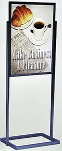 22 x 28 Top Loading Black Double Side Poster Stand NIB Indoor Sign/Poster Holder - Picture 1 of 2