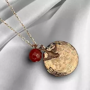 PERSONALISIERBARE FOTOMEDAILLON Kette inkl. Fotoservice - Flug Ins Glück Medail - Bild 1 von 10