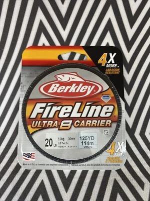 Berkley Fireline Ultra 8 перевозчик 20 фунтов 125 ярдов кристалл рыболовная леска Быстрая доставка! - Изображение 1 из 3