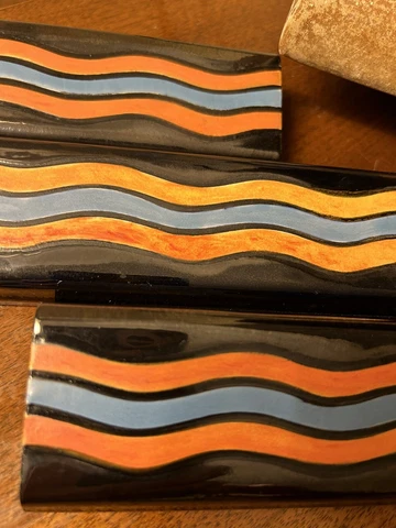 Mosaic Tile Co. Amazing Original Art Deco Bullnose Trim Caps - 1930s - Very Rare Cover