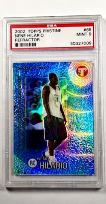 2002-03 Topps Pristine Refractor #69 Nene/1899 Rookie RC PSA 9 como nuevo POP 1 Foto 1 de 3