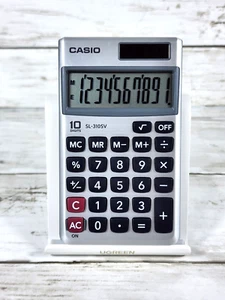 OEM Casio SL-310SV 10-Digit Wallet Size Basic Calculator Tested & Works - Picture 1 of 5