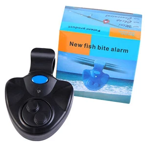 1 Pcs Electronic LED Light Fishing Bite Sound Alarm Alert Bell Clip On Fish Rod - Picture 1 of 11