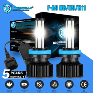 6-sides H11 LED Headlight Super Bright Bulbs Kit 6500K White 420000LM HIGH/LOW - Picture 1 of 12