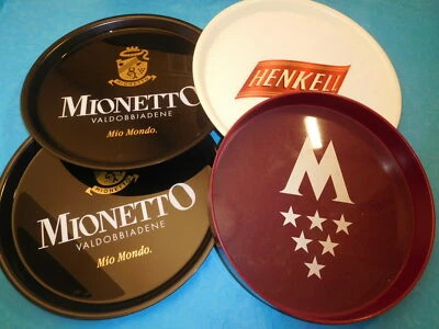 4x Serviertablett - 2x Mionetto 1x Henkel je 37cm, 1x Menger 32cm antirutsch - Bild 1 von 4