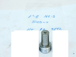 USED BESLY THREAD PLUG GAGE REPLACEABLE END 1"-8NC-3 (HI PD:  .9242) - Picture 1 of 2