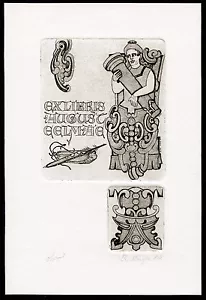 Estonia Ex Libris Berta Mäger ( 1918-1999 ) signed 1984 Excellent Condition !! - Picture 1 of 2