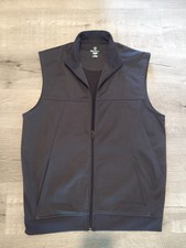 Pro Tour Cool Play Golf Zipper Vest Size L, Charcoal Gray