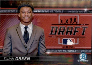 2022 BOWMAN CHROME DRAFT NIGHT WASHINGTON NATIONALS ELIJAH GREEN #BDN-5 - Picture 1 of 2