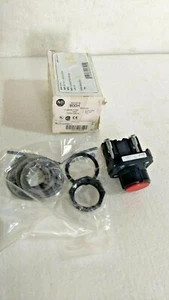 Allen Bradley 800H-AR6D1 Push Button 4,4x,13 Bootless Flush Head Red Cap - Picture 1 of 4