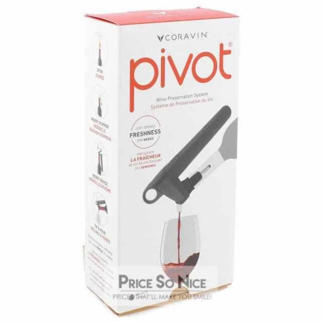 Coravin Pivot Wine Preservation System - Bottle Cork Black
