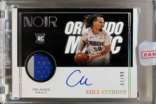 Cole Anthony 2020-21 Panini Noir Rookie Patch Auto 357 RPA /99 SEALED