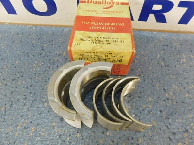 Rodamientos principales de válvula lateral Hillman Minx & Husky + 0,010" antiguo doble aleación 1947-1958 Foto 1 de 4