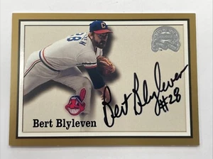 2000 Fleer Greats Of The Game Bert Blyleven Auto Autograph Indians - Picture 1 of 6