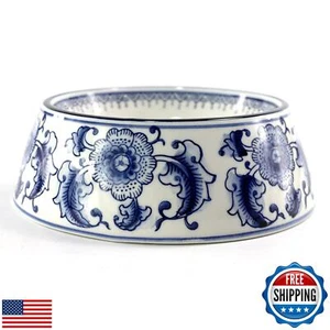 SYNWISH blau-weiß Porzellan Hundenäpfe Keramik Hund Katze Futter und Wasser Bo - Bild 1 von 5