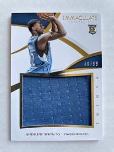 Andrew Wiggins 2014-15 Panini Immaculate Collection Jumbo RC Jersey /99 RJ-AW