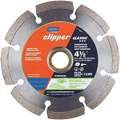 Norton Cut Off Wheel Tile Saw Blade, Clipper Classic Diamond Cutting Wheel, - Image 1 of 2