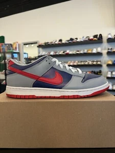 Nike Dunk Retro 2020 Low Samba Size 11.5 Pre-Owned CZ2667-400 White Red Blue - Picture 1 of 6