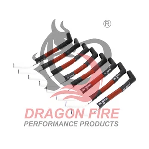 High-Temp 15mm Fiberglass Sleeved Ceramic Plug Wires For 05-19 LS GM Chevy V8 - Picture 1 of 7