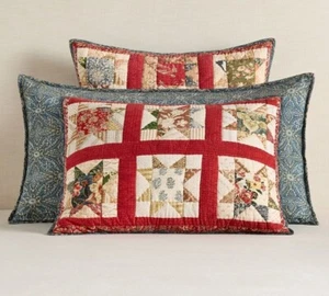 Pottery Barn Emerson Quilted Hand Stitched Standard Pillow Sham Set of 2 NWT - Picture 1 of 5