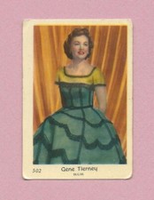 1955 Dutch Gum Card (401-550) #502 Gene Tierney