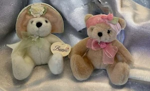 Bestever Christine Finn Victorian Collector Bears Stuffed Animal Plush Lot Of 2 - Picture 1 of 15