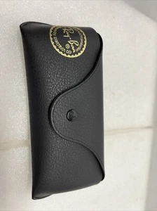 Gafas de sol RAY BAN de cuero sintético negro estuche con cierre a presión SOLO excelente estado - Imagen 1 de 3