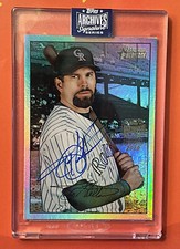 2020 Topps Archives Signature Series Todd Helton 2007 Bowman Heritage Auto 1/1