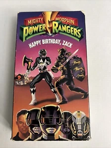 Mighty Morphin Power Rangers Happy Birthday Zack VHS 1993 VCR Video Tape Movie - Picture 1 of 2