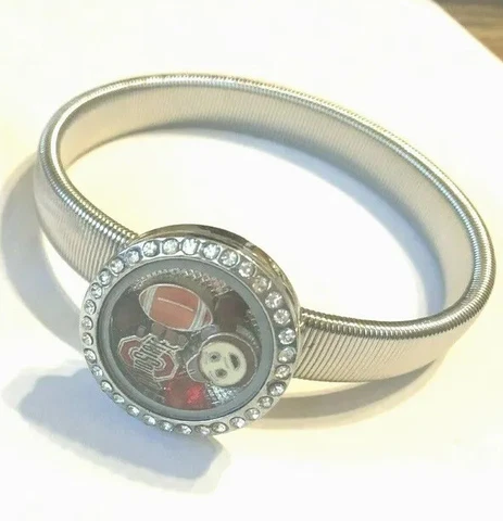 OSU Memory LOCKET Bracelet - Floating Charms Ohio State Buckeyes NCAA - US Maker Cover