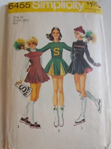 Vestido de patinaje sobre hielo animadora disfraz 10 simplicidad 6455 patrón de costura corte de colección - Imagen 1 de 8