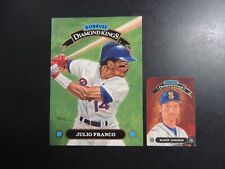 1992 Super Jumbo Donruss Diamond Kings Julio Franco Rangers Promo Baseball Card