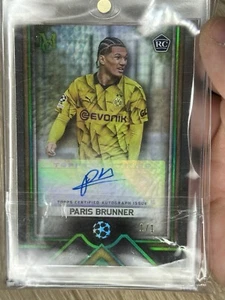 2023-24 Topps Museum UEFA Collection Paris Brunner RC Auto 1/1 - Bild 1 von 2