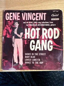 Gene Vincent-Hot Rod Gang Soundtrack Vinyl EP 7" Single.1958 Capitol EAP1 985. - Picture 1 of 4