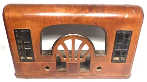 vintage ZENITH 6R631 TABLETOP :  WOOD SHELL 16" x 10" x 8" - Picture 1 of 8