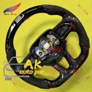 Volante de fibra de carbono forjado LED para Dodge Charger Challenger Hellcat SRT - Imagen 1 de 7