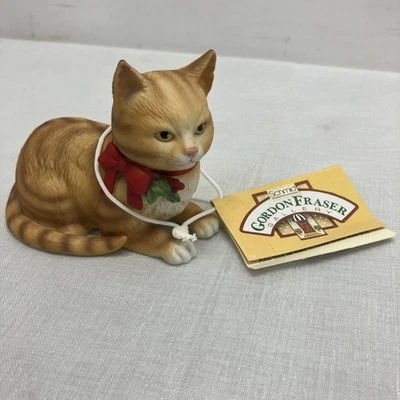 NEW Schmid Gordon Fraser Orange Cat Figurine Vintage 1983 FREE SHIPPING - Image 1 of 4